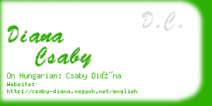 diana csaby business card